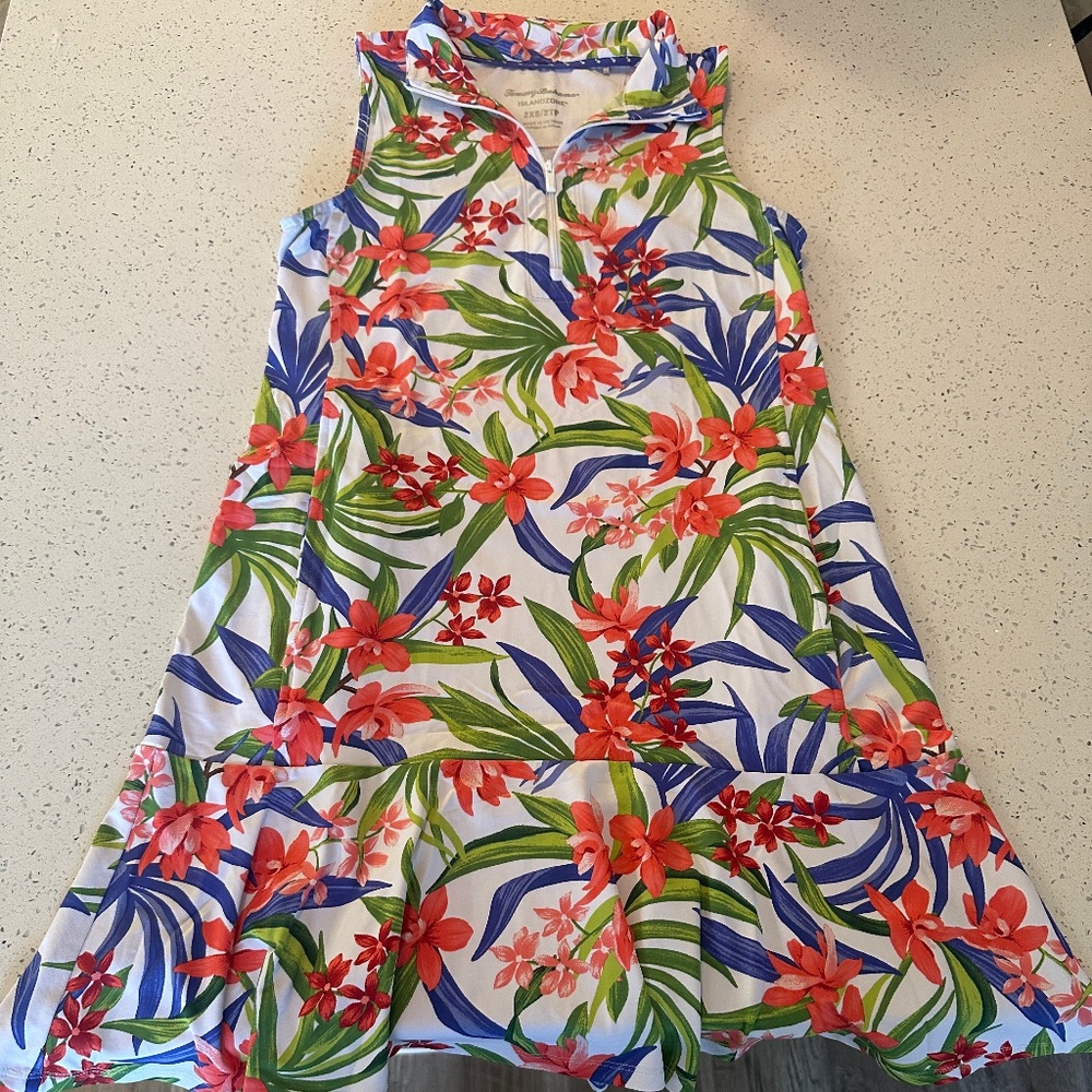 Tommy Bahama - Island Zone Sleeveless Shift Dress with Ruffle